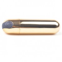 Vibrating Bullet Gold 10 Speeds Rechargeable